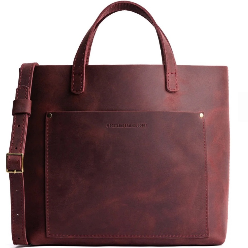 Portland Leather Medium Crossbody Tote